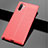 Soft Silicone Gel Leather Snap On Case Cover G01 for Samsung Galaxy Note 10 Plus Red