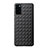 Soft Silicone Gel Leather Snap On Case Cover H01 for Huawei Honor V30 Pro 5G Black