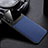 Soft Silicone Gel Leather Snap On Case Cover H01 for Huawei P20 Pro Blue