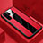 Soft Silicone Gel Leather Snap On Case Cover H01 for Huawei P30 Pro New Edition Red