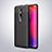 Soft Silicone Gel Leather Snap On Case Cover H01 for Xiaomi Mi 9T Black