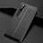 Soft Silicone Gel Leather Snap On Case Cover H01 for Xiaomi Mi Note 10 Black