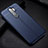 Soft Silicone Gel Leather Snap On Case Cover H03 for Xiaomi Redmi Note 8 Pro Blue