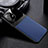 Soft Silicone Gel Leather Snap On Case Cover H04 for Xiaomi Mi 11 Lite 4G Blue