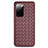 Soft Silicone Gel Leather Snap On Case Cover H05 for Samsung Galaxy S20 Plus Brown