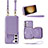 Soft Silicone Gel Leather Snap On Case Cover JM1 for Samsung Galaxy S22 5G Purple