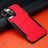 Soft Silicone Gel Leather Snap On Case Cover N01 for Apple iPhone 12 Pro Max Red