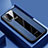 Soft Silicone Gel Leather Snap On Case Cover PB1 for Vivo V21e 4G Blue