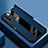 Soft Silicone Gel Leather Snap On Case Cover PB1 for Vivo V27 5G Blue