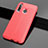 Soft Silicone Gel Leather Snap On Case Cover S01 for Huawei Honor 20E Red