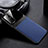 Soft Silicone Gel Leather Snap On Case Cover S01 for Huawei Honor 30S Blue