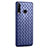 Soft Silicone Gel Leather Snap On Case Cover S01 for Huawei Nova 4e Blue