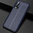 Soft Silicone Gel Leather Snap On Case Cover S01 for Huawei Nova 6 5G Blue