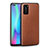 Soft Silicone Gel Leather Snap On Case Cover S01 for Huawei P40 Pro Brown