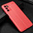 Soft Silicone Gel Leather Snap On Case Cover S01 for Oppo A16 Red