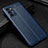 Soft Silicone Gel Leather Snap On Case Cover S01 for Oppo A16s Blue