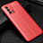 Soft Silicone Gel Leather Snap On Case Cover S01 for Oppo A74 4G Red