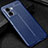 Soft Silicone Gel Leather Snap On Case Cover S01 for Oppo A77 5G Blue