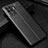 Soft Silicone Gel Leather Snap On Case Cover S01 for Oppo A94 4G Black