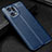 Soft Silicone Gel Leather Snap On Case Cover S01 for Oppo Find X5 Pro 5G Blue