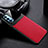 Soft Silicone Gel Leather Snap On Case Cover S01 for Oppo Reno4 5G Red