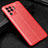 Soft Silicone Gel Leather Snap On Case Cover S01 for Oppo Reno5 F Red