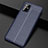 Soft Silicone Gel Leather Snap On Case Cover S01 for Samsung Galaxy A71 4G A715 Blue