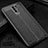 Soft Silicone Gel Leather Snap On Case Cover S01 for Xiaomi Poco M2 Black