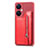 Soft Silicone Gel Leather Snap On Case Cover S01D for Huawei Nova 11i Red