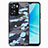 Soft Silicone Gel Leather Snap On Case Cover S01D for Oppo A77s Blue