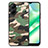 Soft Silicone Gel Leather Snap On Case Cover S01D for Realme C33 Green