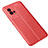 Soft Silicone Gel Leather Snap On Case Cover S02 for Vivo iQOO 8 Pro 5G Red