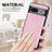 Soft Silicone Gel Leather Snap On Case Cover S02D for Google Pixel 7a 5G