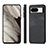 Soft Silicone Gel Leather Snap On Case Cover S02D for Google Pixel 8 5G Black