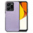 Soft Silicone Gel Leather Snap On Case Cover S02D for Vivo Y35 4G Clove Purple