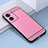 Soft Silicone Gel Leather Snap On Case Cover S03 for Oppo A1 5G Pink