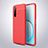 Soft Silicone Gel Leather Snap On Case Cover S03 for Realme X50m 5G Red