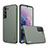 Soft Silicone Gel Leather Snap On Case Cover S03 for Samsung Galaxy S23 5G Green