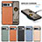 Soft Silicone Gel Leather Snap On Case Cover S03D for Google Pixel 7 Pro 5G