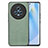 Soft Silicone Gel Leather Snap On Case Cover S03D for Huawei Honor Magic5 5G Green