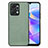 Soft Silicone Gel Leather Snap On Case Cover S03D for Huawei Honor X7a Green