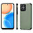 Soft Silicone Gel Leather Snap On Case Cover S03D for Huawei Honor X8 4G Green