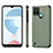 Soft Silicone Gel Leather Snap On Case Cover S03D for Realme C21Y