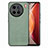 Soft Silicone Gel Leather Snap On Case Cover S03D for Vivo X90 Pro 5G Green