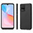 Soft Silicone Gel Leather Snap On Case Cover S03D for Vivo Y21 Black