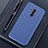 Soft Silicone Gel Leather Snap On Case Cover S04 for Huawei Mate 20 Lite Blue