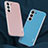 Soft Silicone Gel Leather Snap On Case Cover S04 for Samsung Galaxy S21 FE 5G