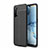 Soft Silicone Gel Leather Snap On Case Cover S05 for Oppo Reno3 Black