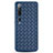 Soft Silicone Gel Leather Snap On Case Cover S07 for Xiaomi Mi 10 Blue