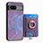 Soft Silicone Gel Leather Snap On Case Cover SD1 for Google Pixel 7 5G Clove Purple